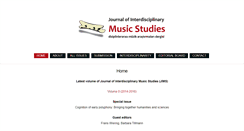 Desktop Screenshot of musicstudies.org